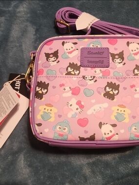 Loungefly Purple Pink Sanrio Character Crossbody Bag